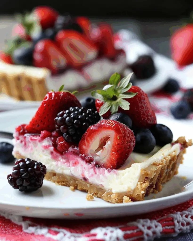 Skinny Berry Cheesecake Bars