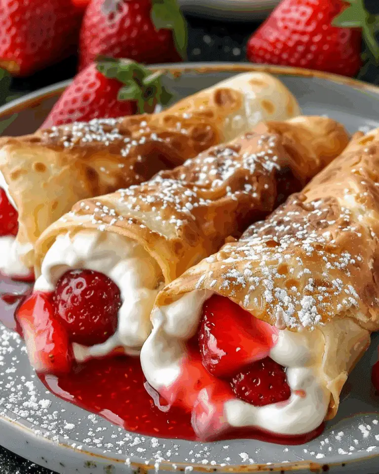 Strawberry Cheesecake Chimichangas