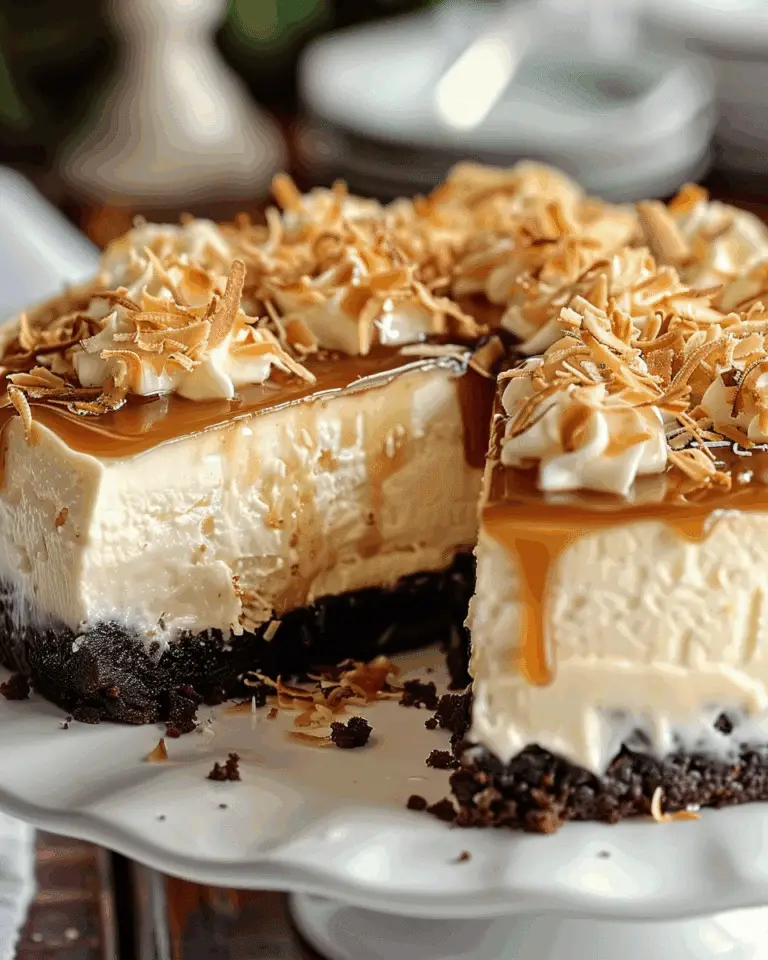 Cheesecake with Coconut Caramel