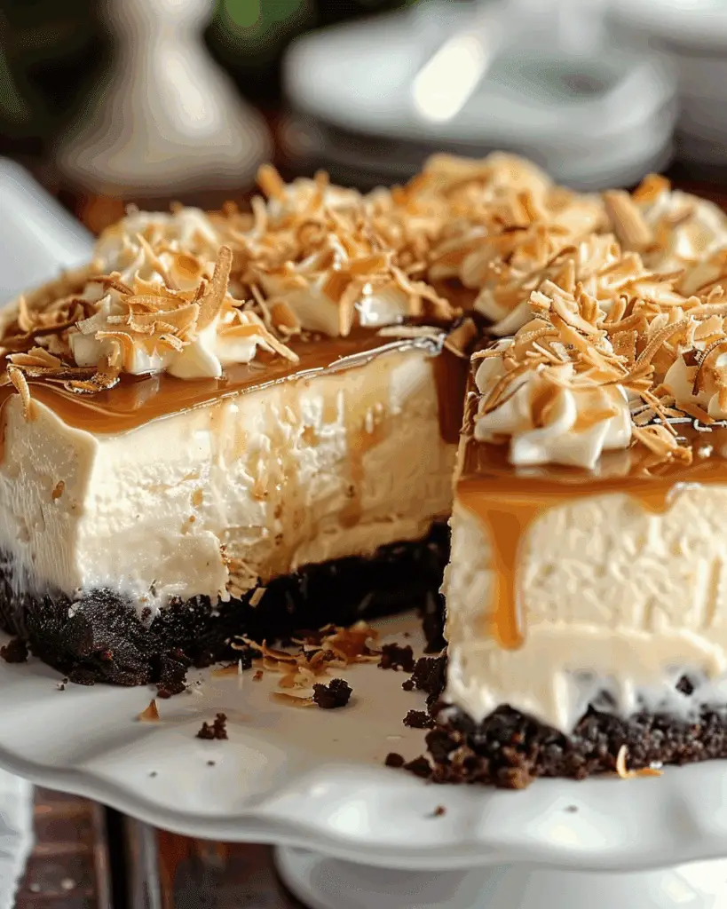 Cheesecake with Coconut Caramel