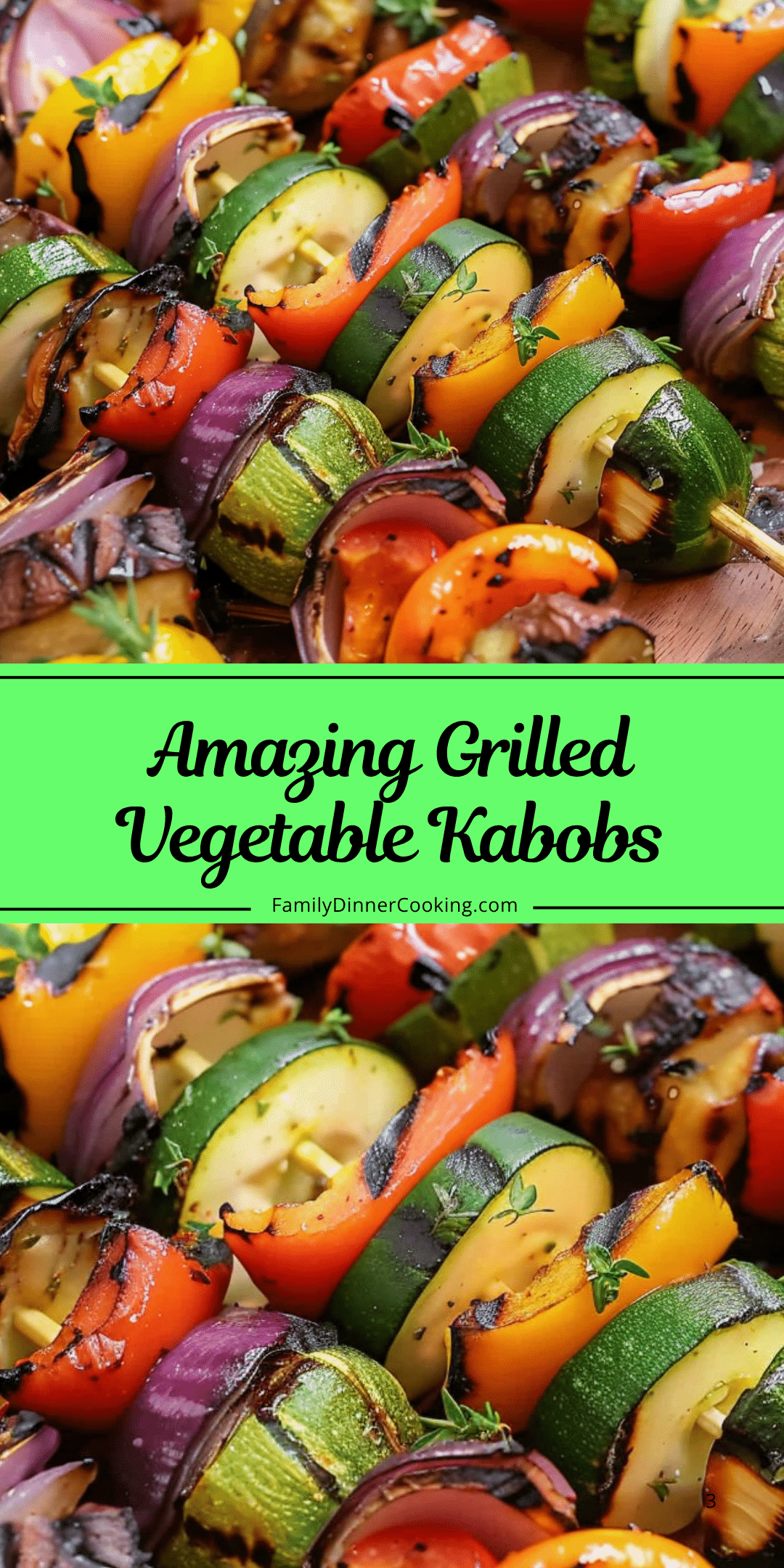 Amazing Grilled Vegetable Kabobs | Family Dinner Cooking