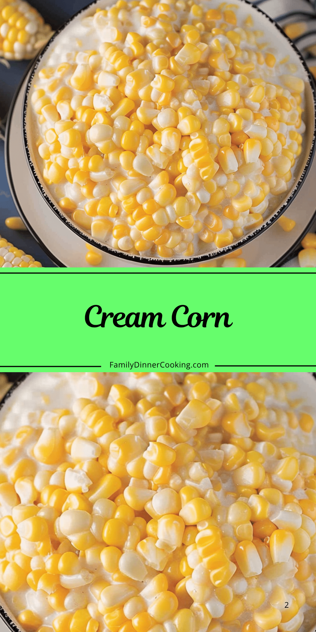 Cream Corn | Family Dinner Cooking