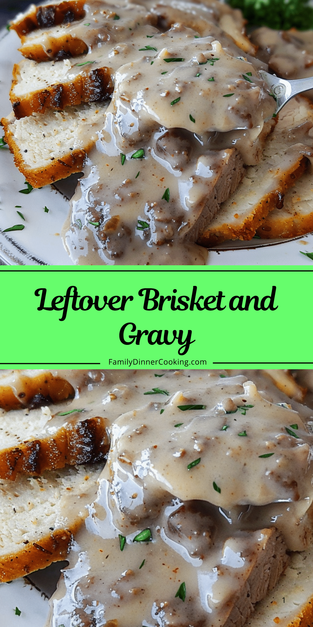 Leftover Brisket and Gravy | Family Dinner Cooking