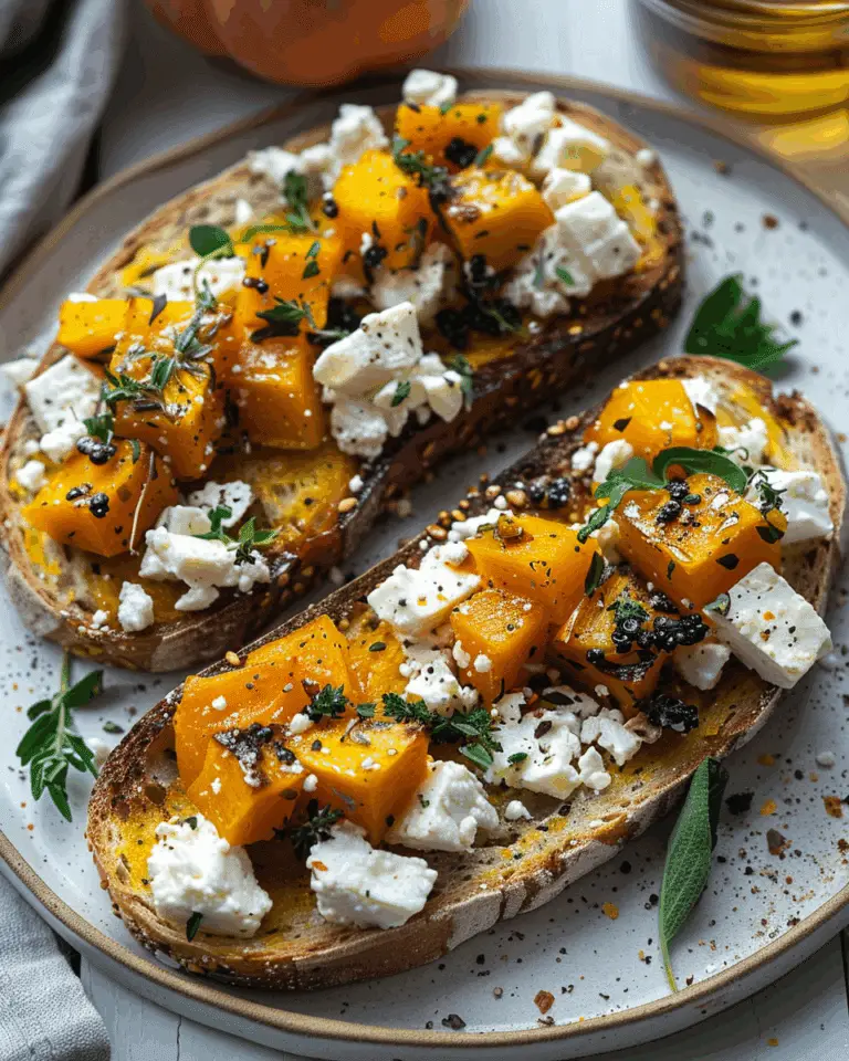 Butternut Squash and Feta Toast