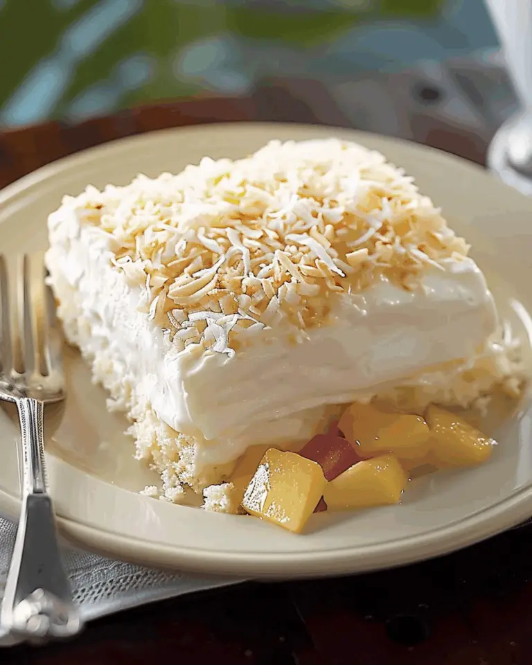 Coconut Tres Leches Cake (A Tropical Twist on a Classic Dessert)