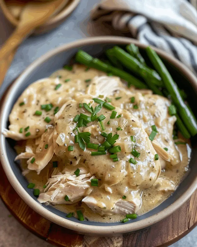 Easy Crockpot Chicken & Gravy