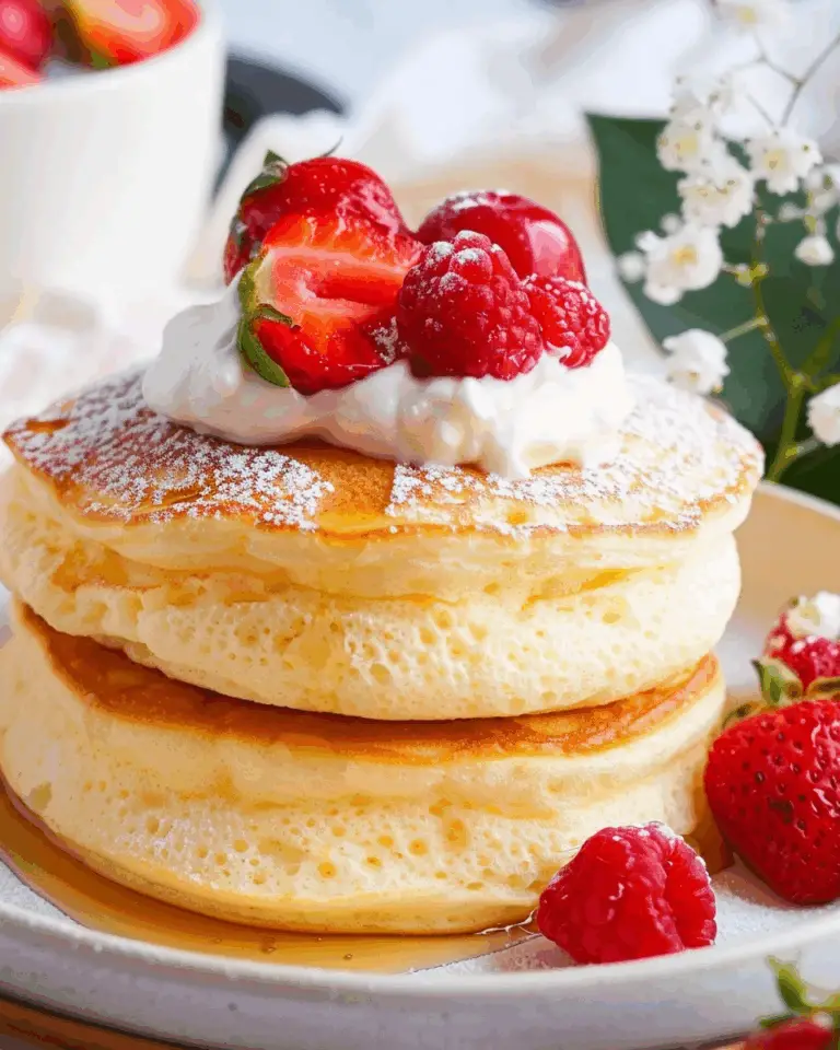 Fluffy Japanese Soufflé Pancakes