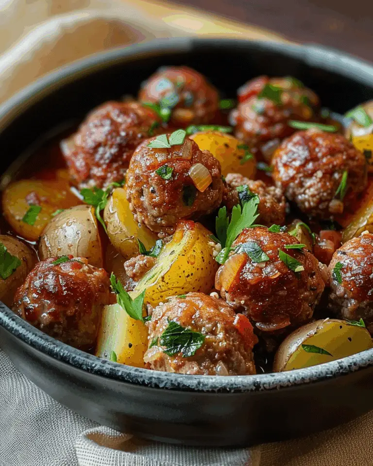 Meatballs and Potatoes
