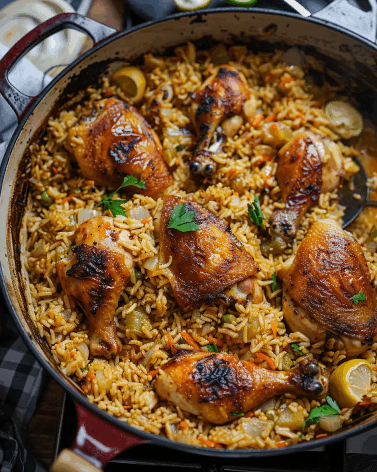 One Pot Sticky Coconut Rice & Chicken