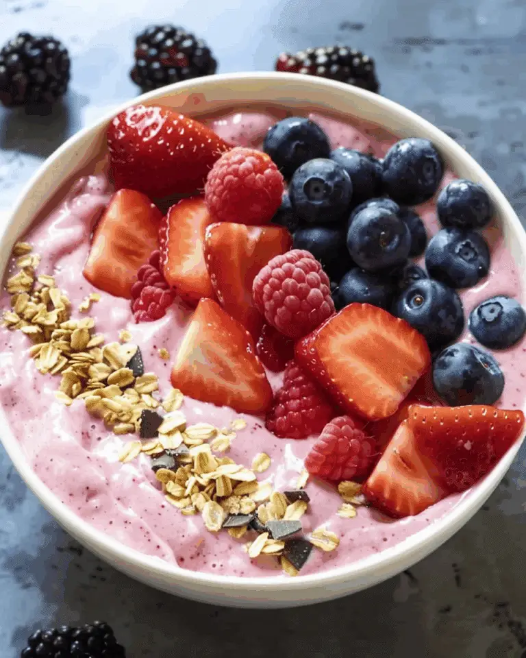 5-Minute Fruit Smoothie Bowl (with Greek Yogurt)