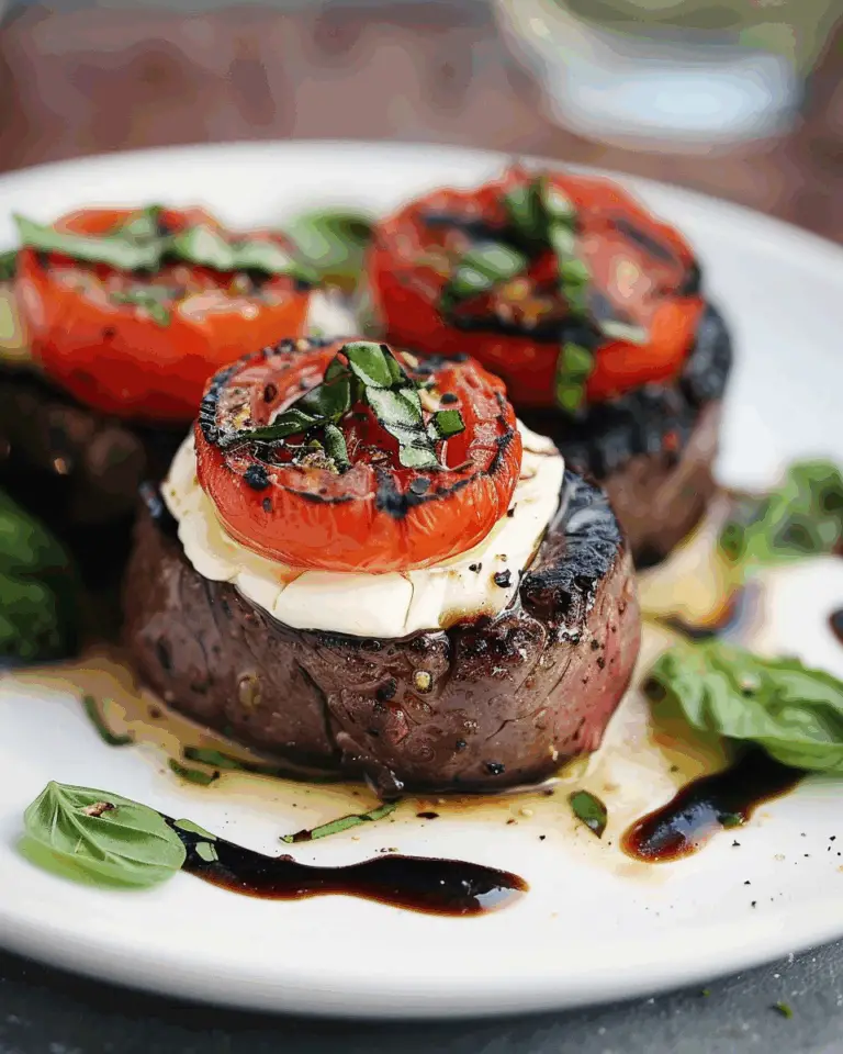 Caprese Grilled Filet Mignon