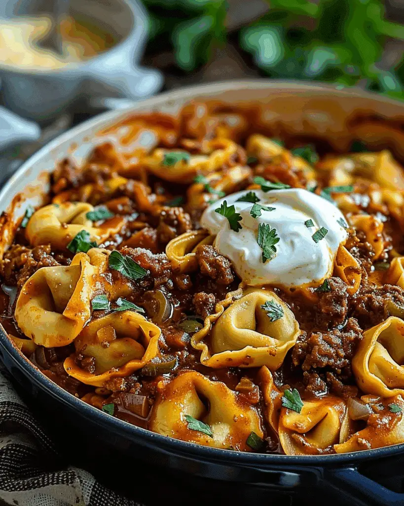 Cheesy Beef Enchiladas Tortellini (A Delicious Twist on Classic Comfort Food)