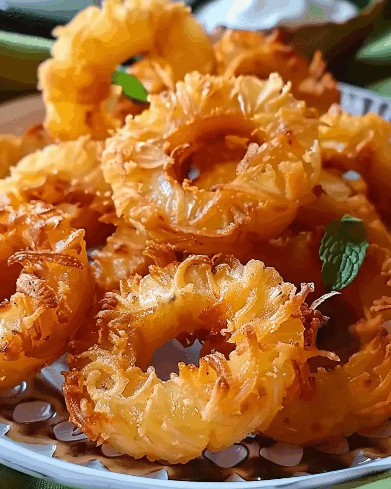 Fried Pineapple Rings (Tropical Snack)
