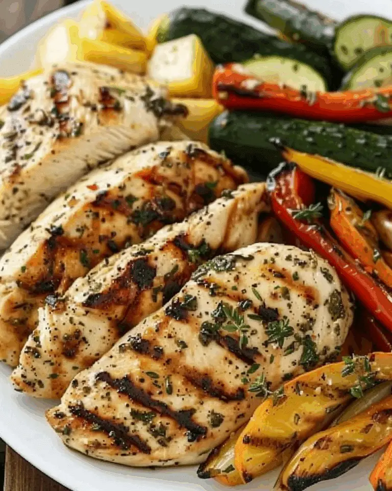 Grilled Garlic and Herb Chicken and Veggies