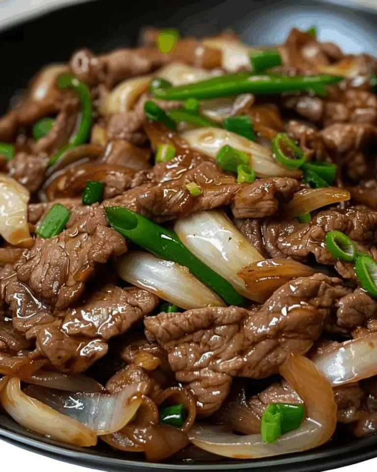 Oyster Sauce Beef Onion Stir-Fry