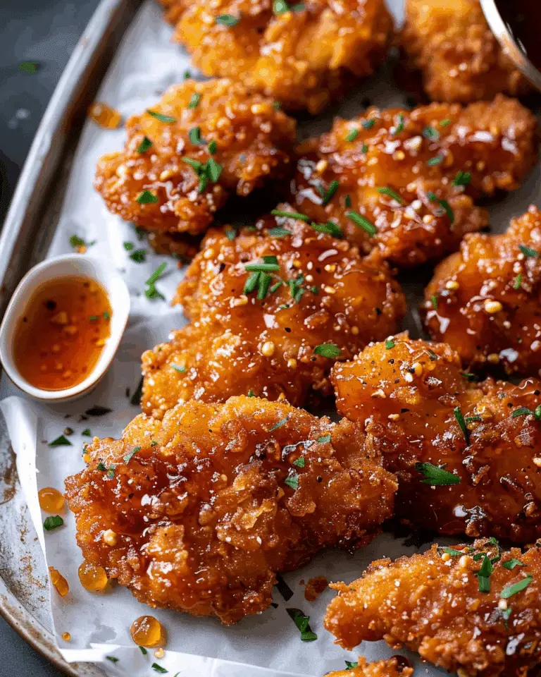 Baked Crunchy Hot Honey Chicken
