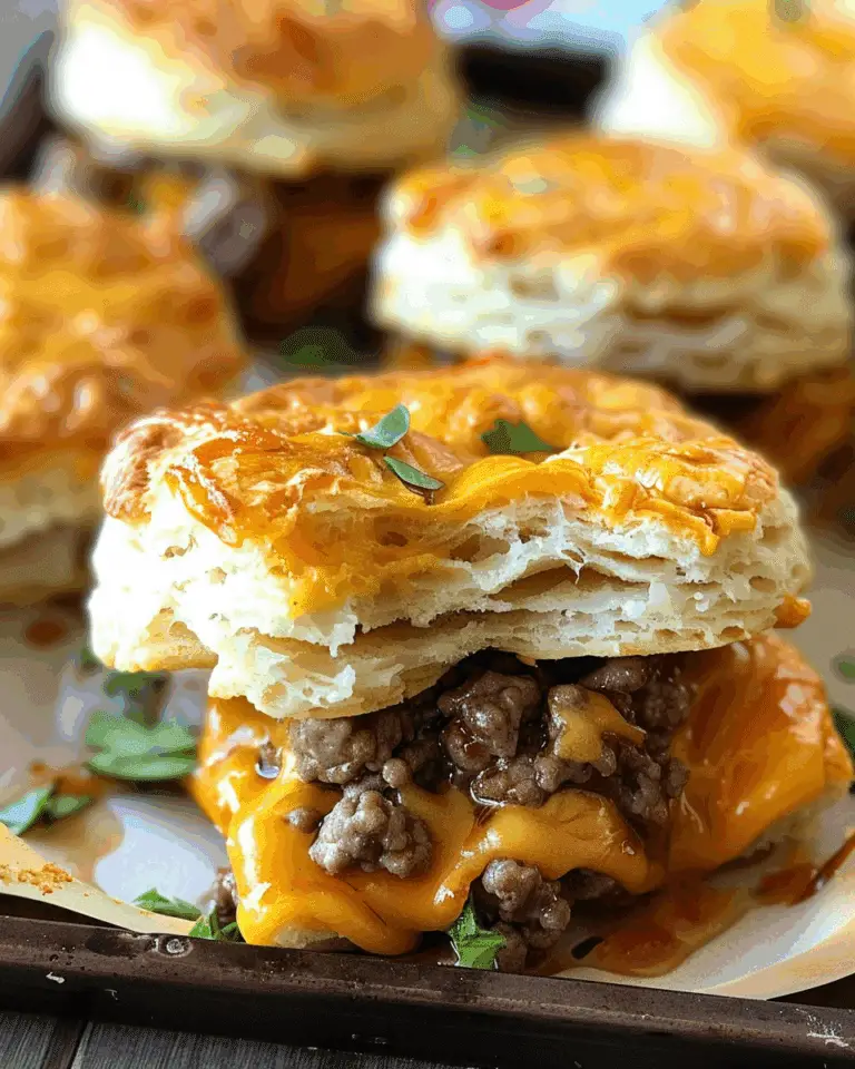 Chopped Cheeseburger Biscuits
