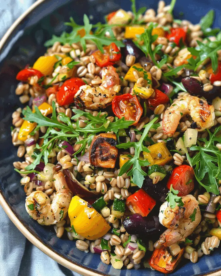Farro Salad with Roasted Vegetables