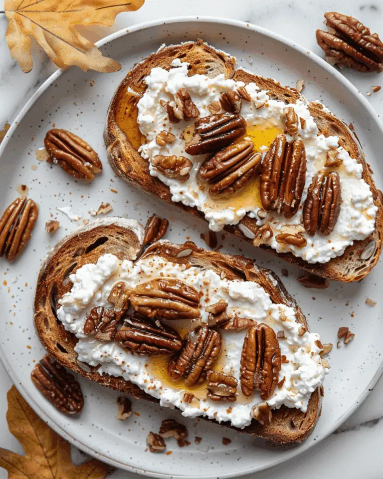 Maple Pecan and Ricotta Toast