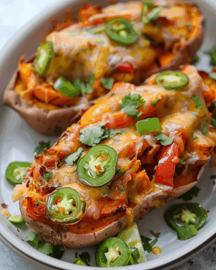 Fajita Stuffed Sweet Potatoes
