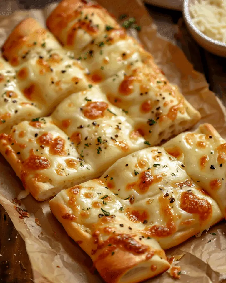 Homemade Cheesy Breadsticks