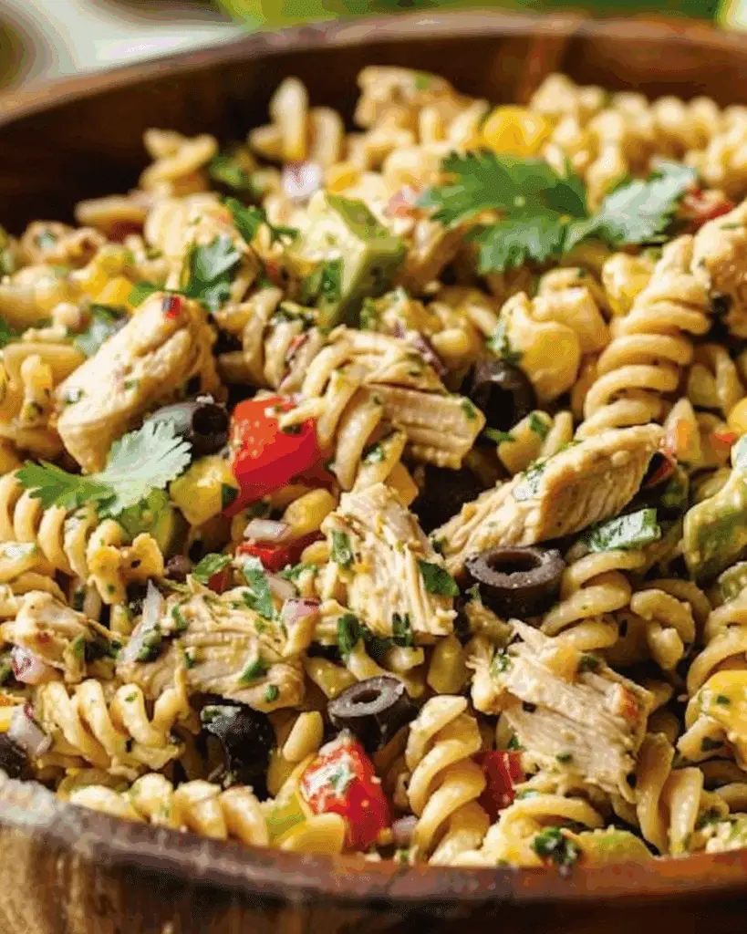 Tex Mex Chicken Pasta Salad