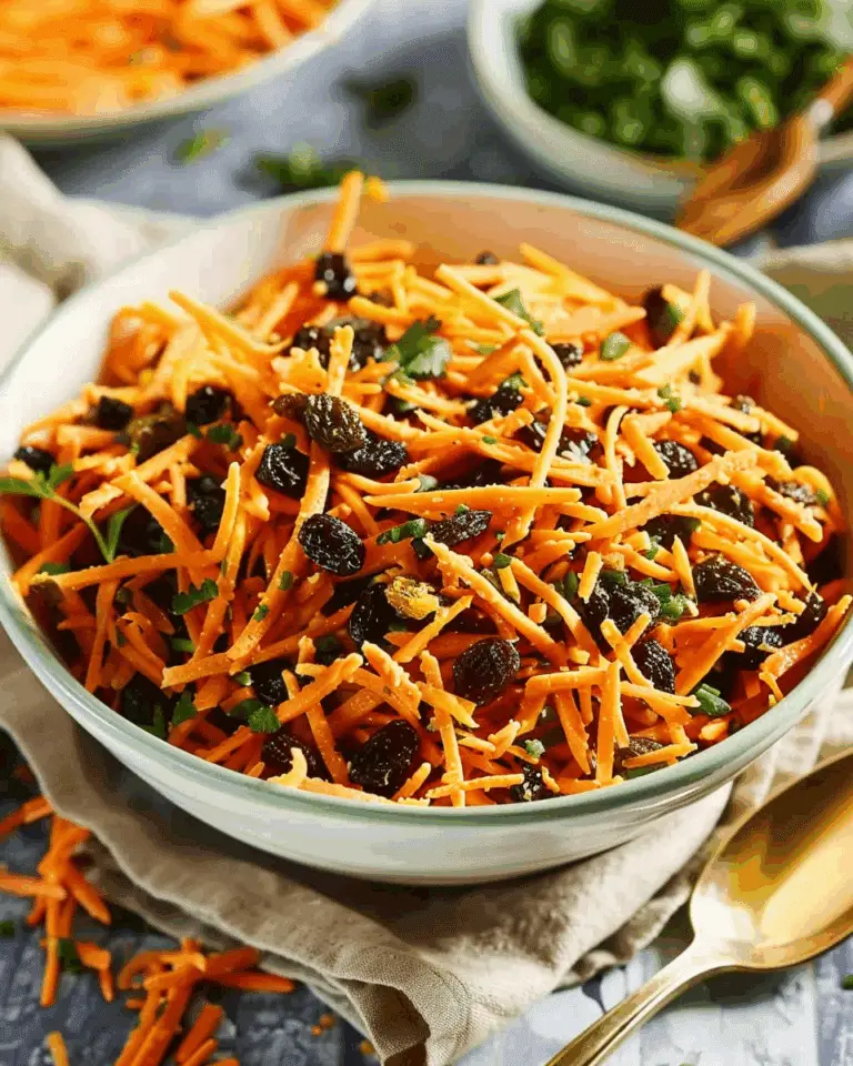Carrot and Raisin Salad with Curry Dressing