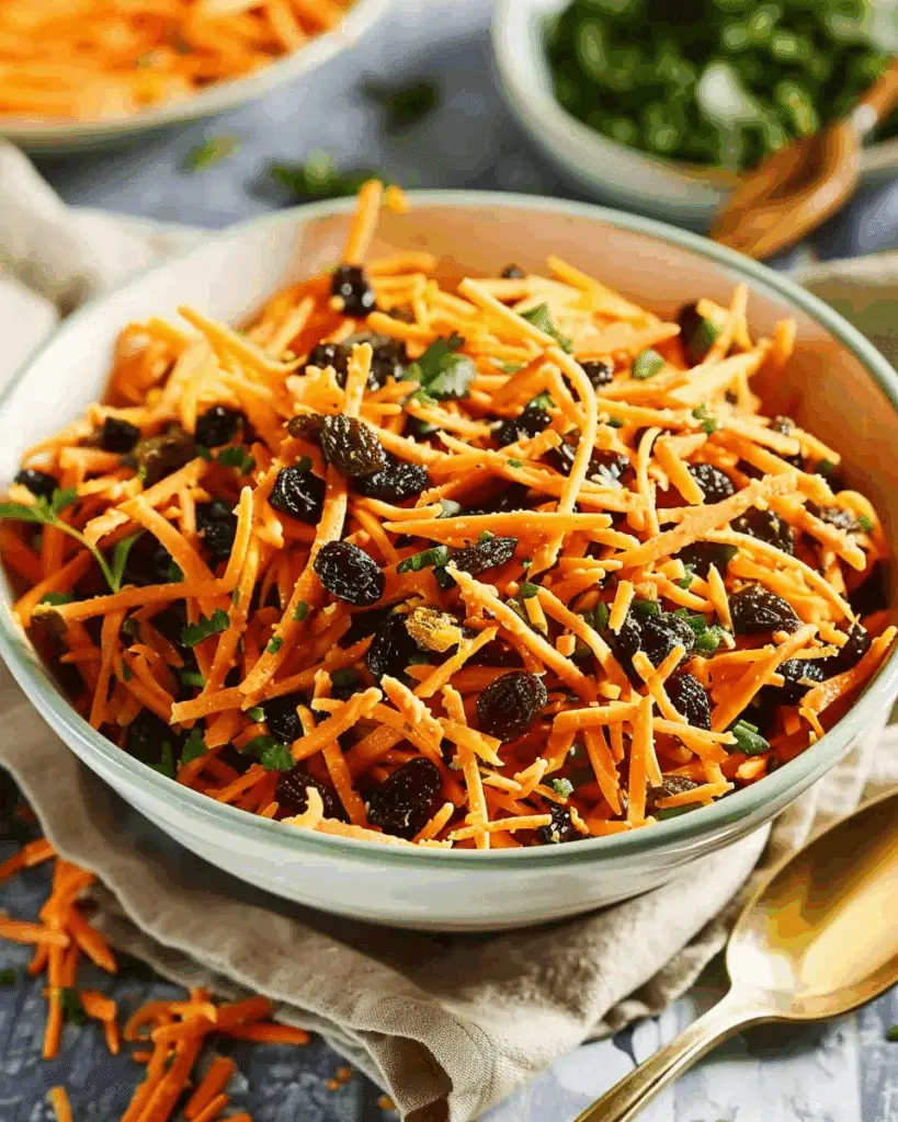 Carrot and Raisin Salad with Curry Dressing