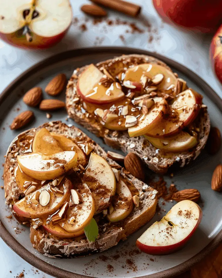 Cinnamon Apple and Almond Butter Toast
