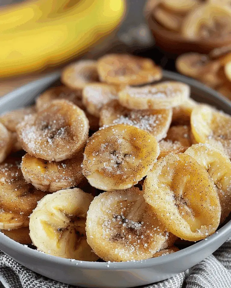 Cinnamon Sugar Air Fryer Banana Chips