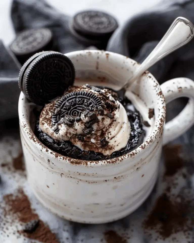 Easy 2 Ingredient Oreo Mug Cake