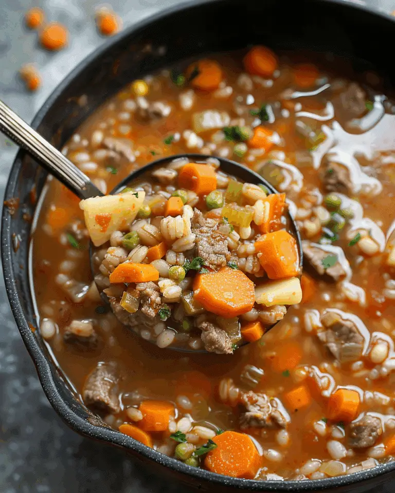 The Best Beef Barley Soup