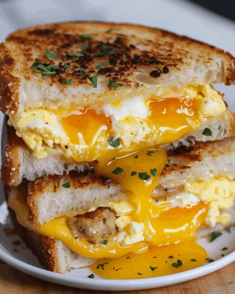 Breakfast Grilled Cheese & Eggs