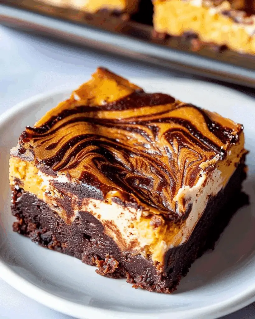 Pumpkin Cheesecake Brownies