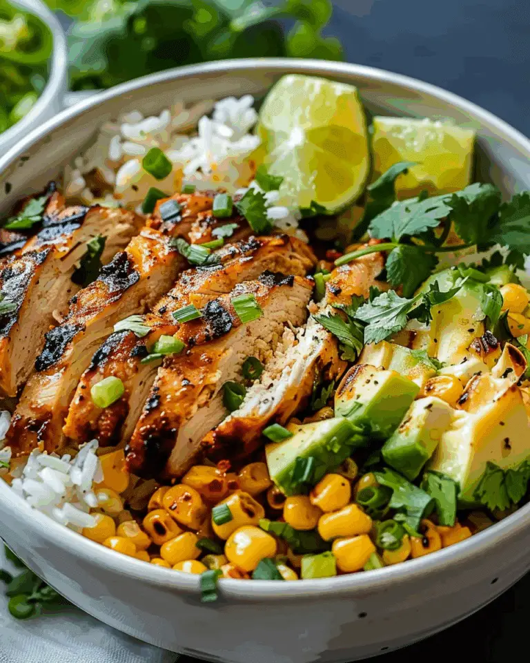 Street Corn Chicken Rice Bowl