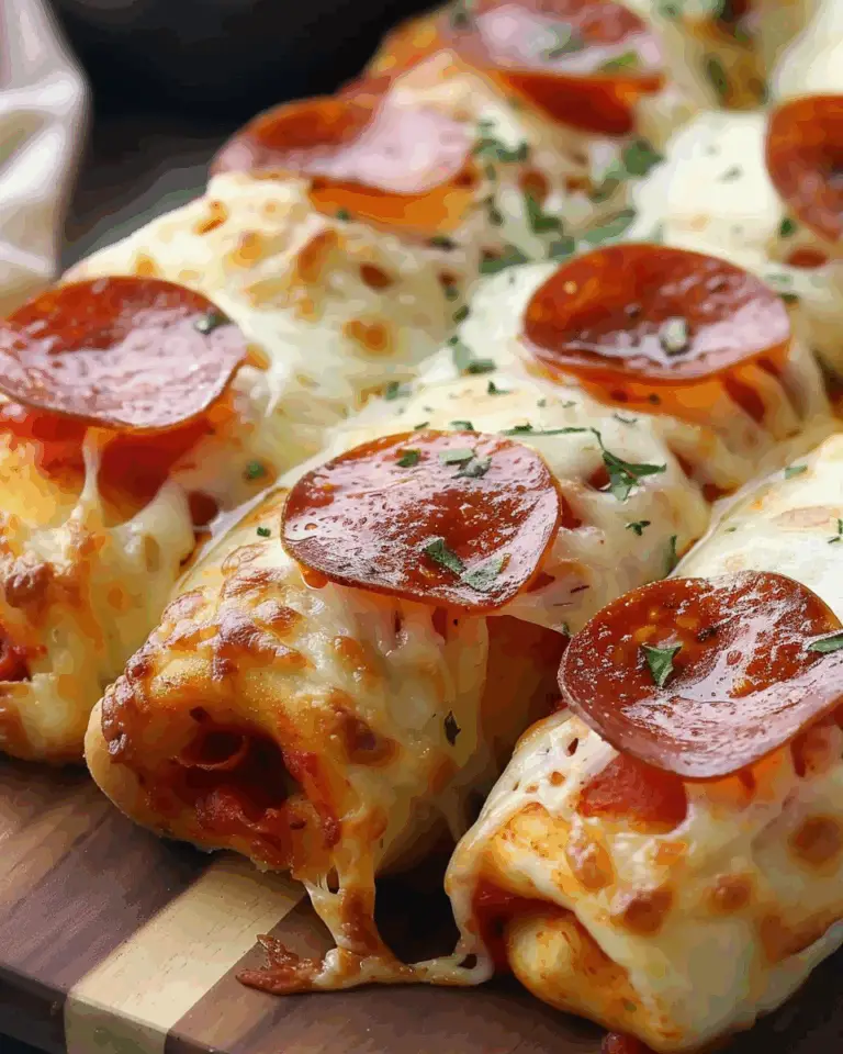 Cheesy Pepperoni Pizza Rolls