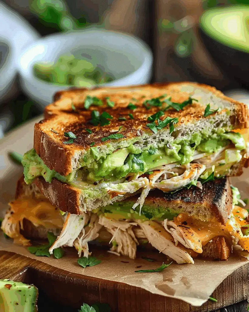 Chicken Avocado Melt Sandwich