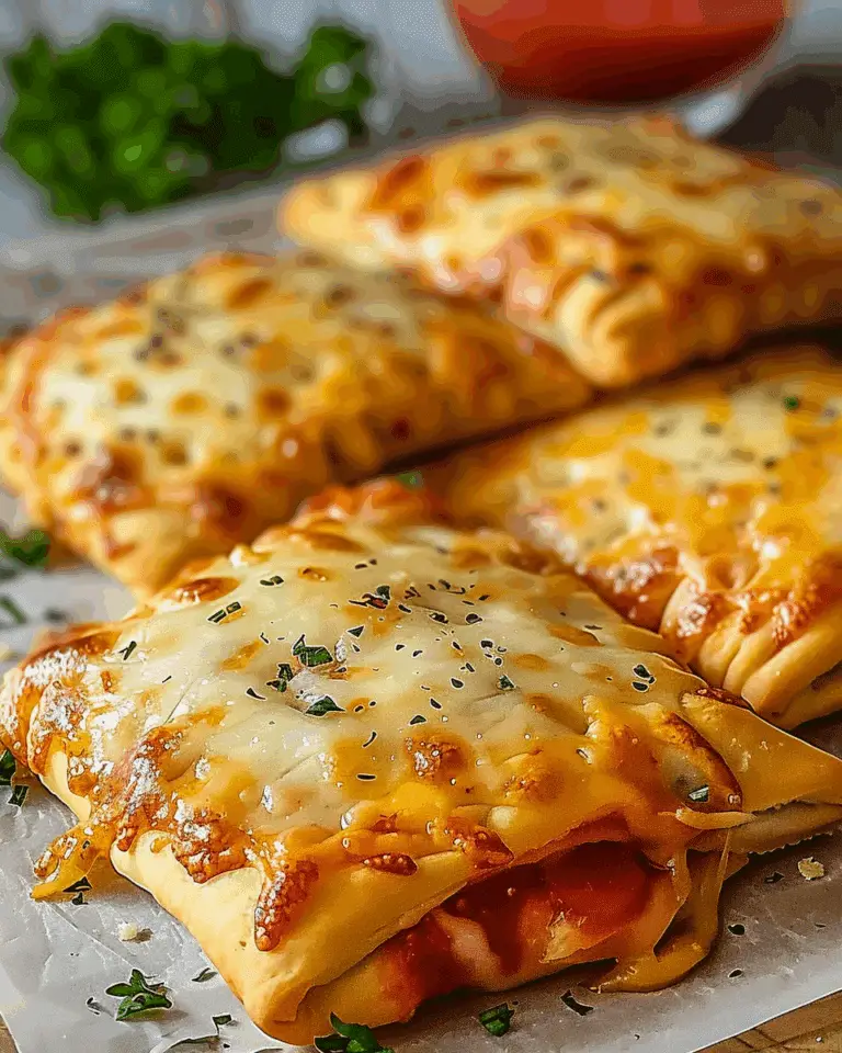 Homemade Easy Cheesy Pizza Pockets