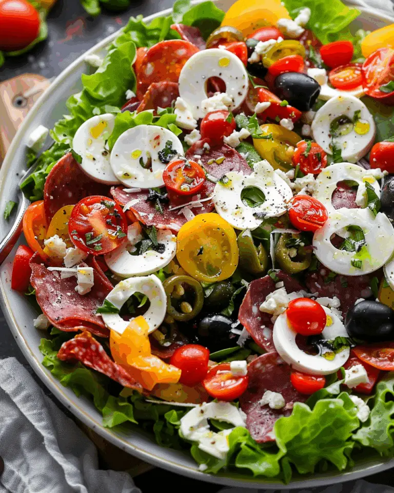 Loaded Italian Salad with Red Wine Vinaigrette