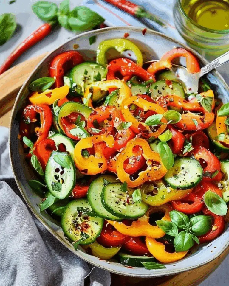 Cucumber & Bell Pepper Salad