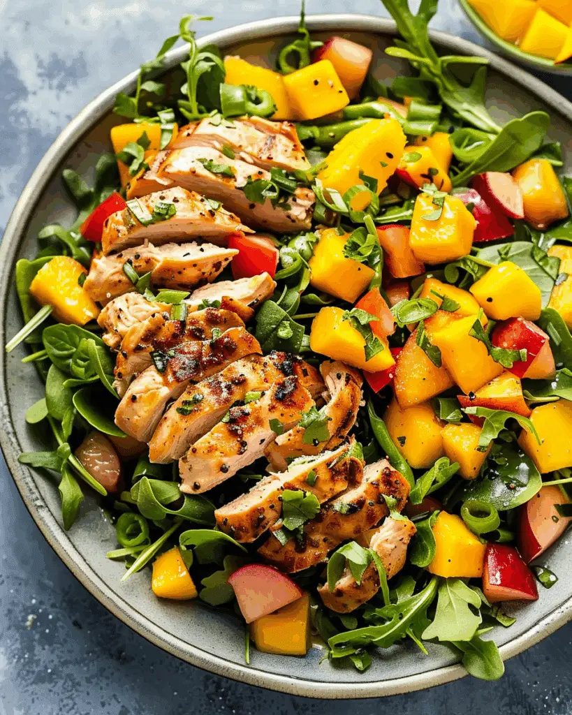 Mango Chicken Salad with Homemade Dressing
