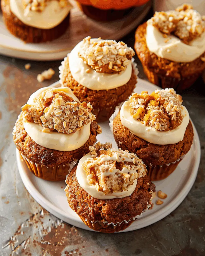 Pumpkin Muffins with Maple Cream Cheese Filling