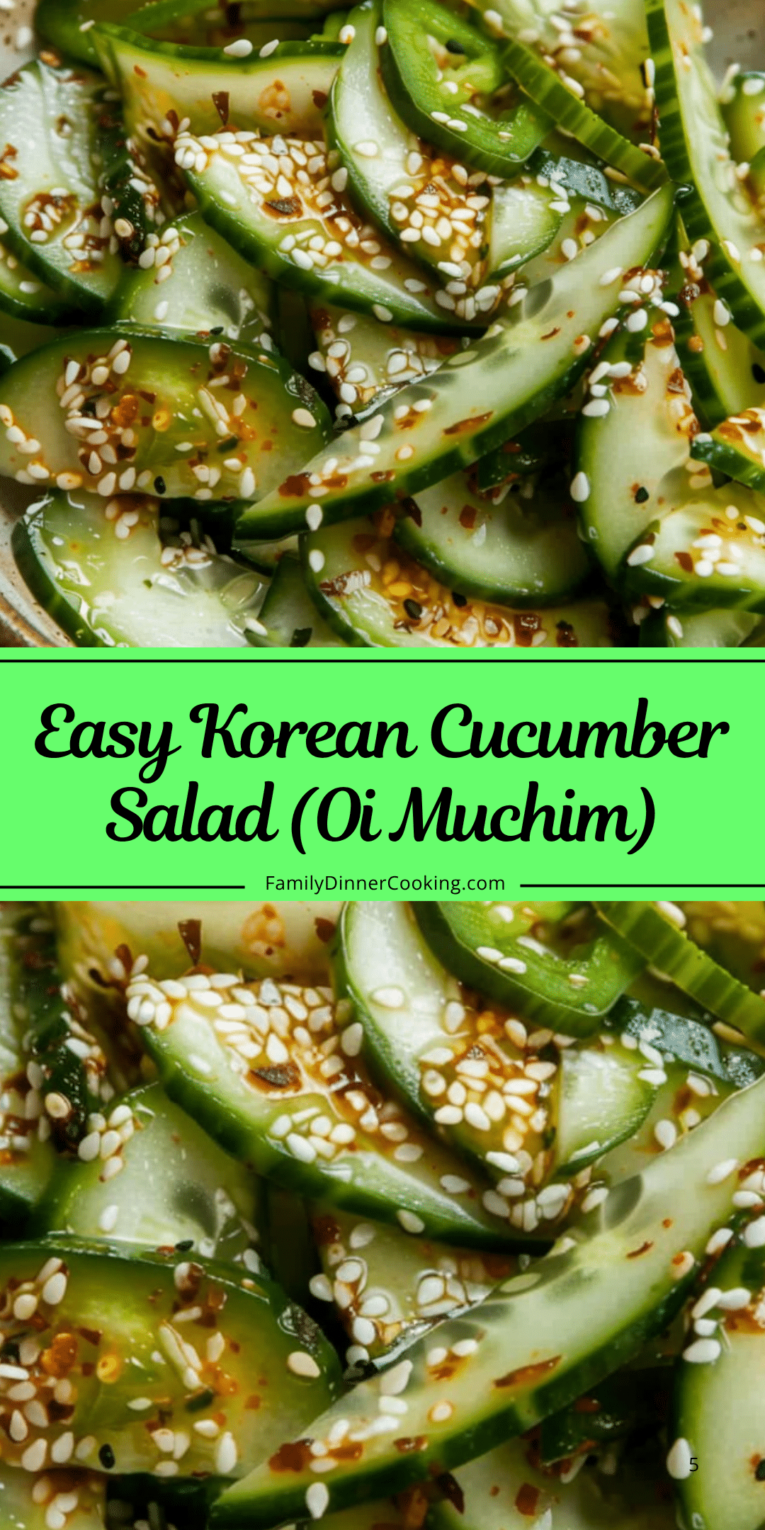 Easy korean cucumber salad oi muchim family dinner cooking