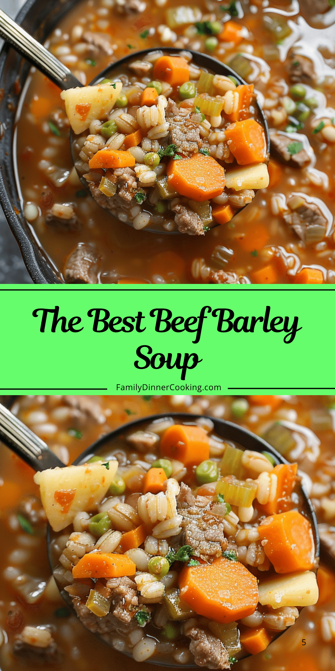 The Best Beef Barley Soup Family Dinner Cooking
