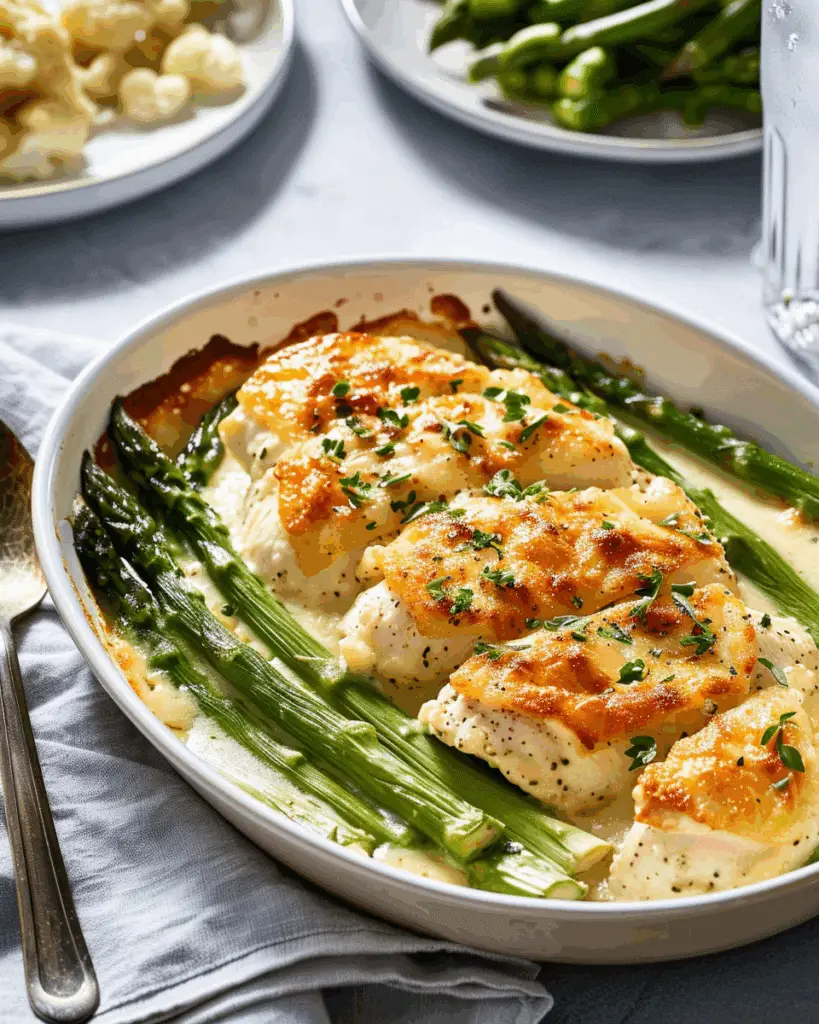 Creamy Chicken And Asparagus Bake