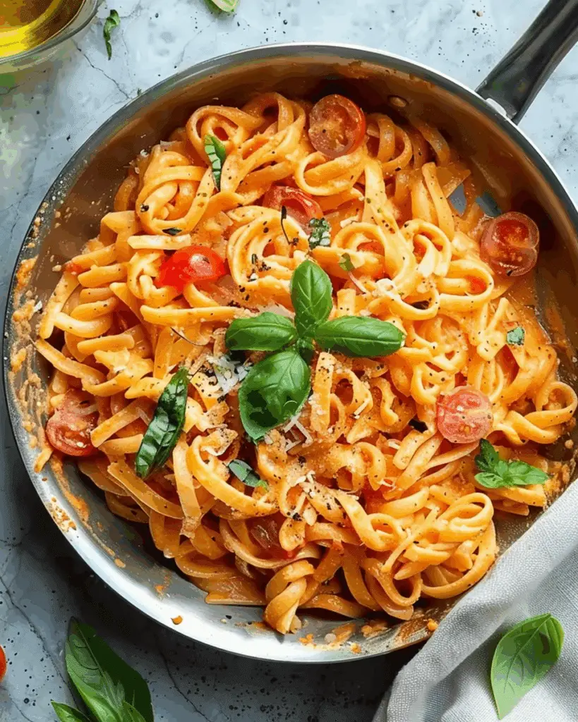 Easy One Pot Creamy Tomato Pasta