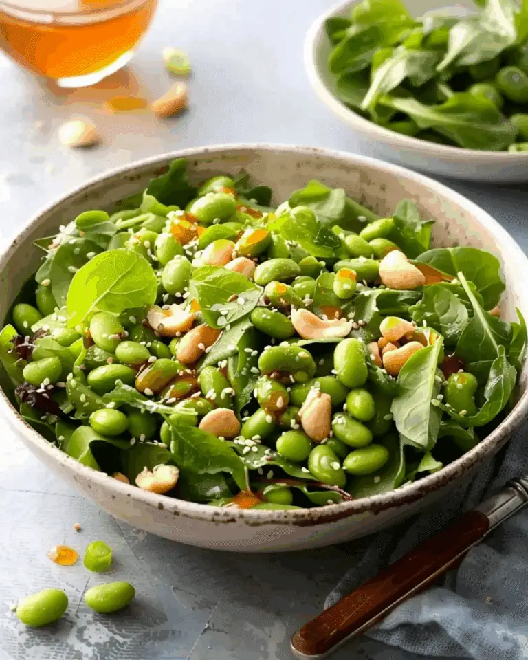 Edamame Salad with Sesame Ginger Dressing