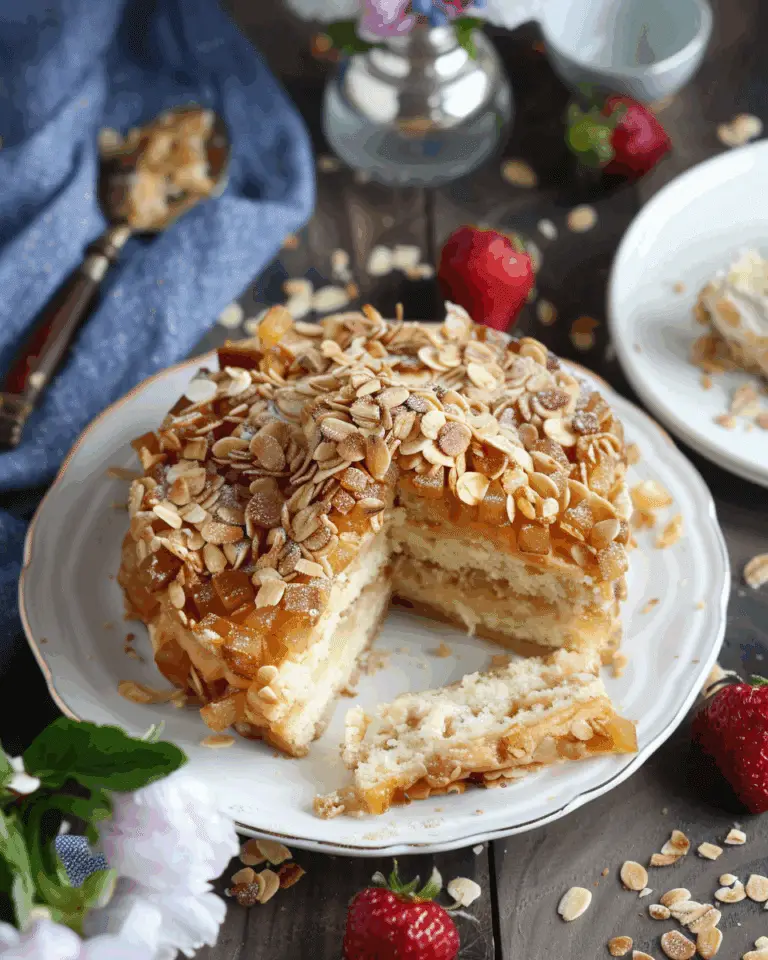 German Bienenstich (Bee-Sting Cake)