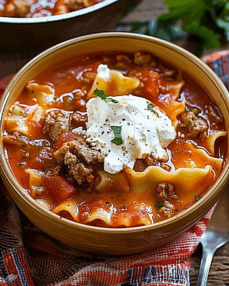 One Pot Lasagna Soup