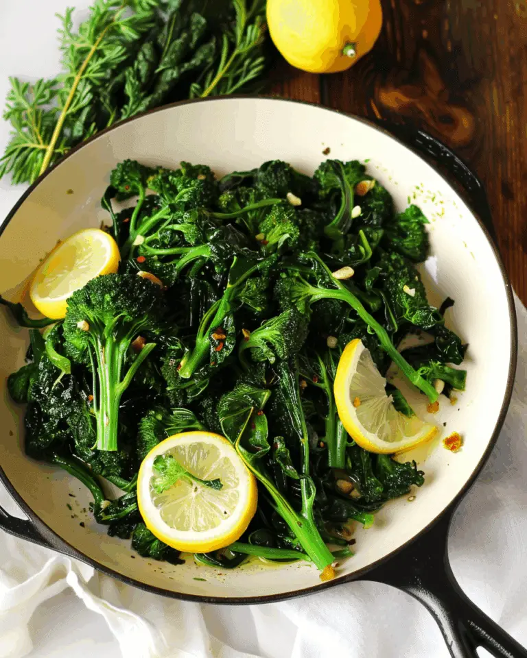 Sautéed Broccoli Rabe with Garlic and Lemon